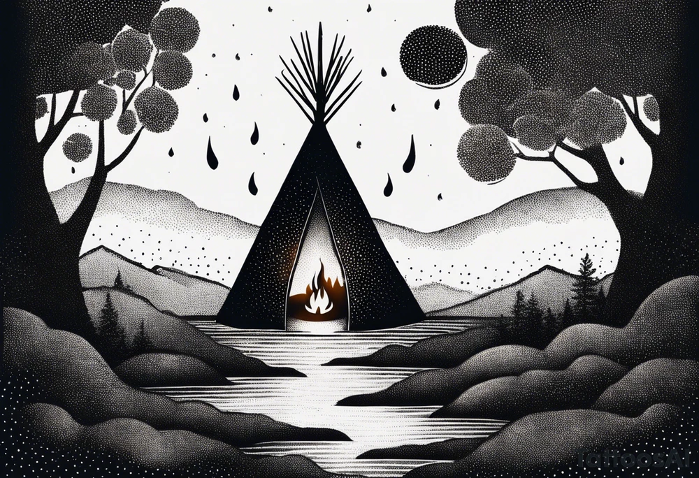 bonfire tattoo idea
