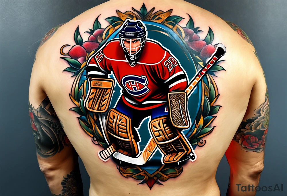 hockey tattoo tattoo idea