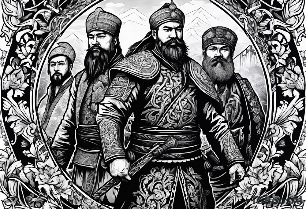 tattoo of Ukrainian Cossacks tattoo idea