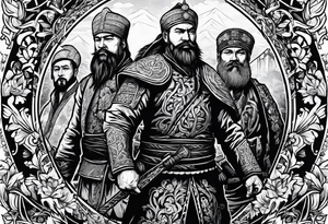 tattoo of Ukrainian Cossacks tattoo idea