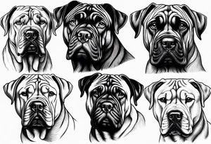 Dogs presa canario tattoo idea