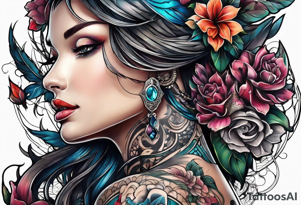 Torn skin tattoo design tattoo idea