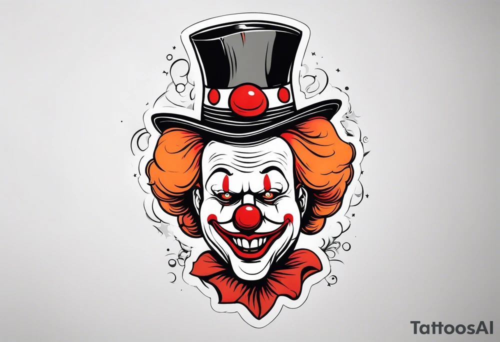 art the clown tattoo idea