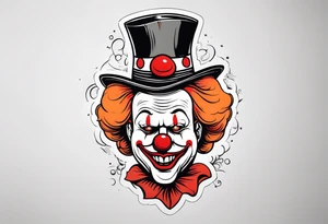 art the clown tattoo idea