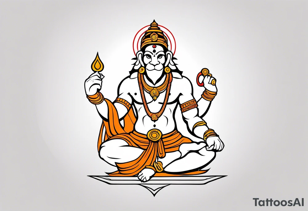 hanuman tattoo idea