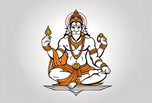 hanuman tattoo idea