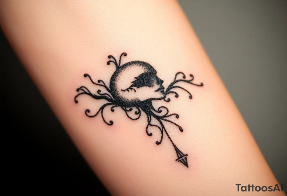 Ripped soul drowned in sorrow because of who they became tattoo idea