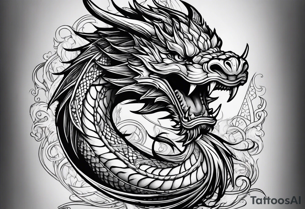 Wyrm tattoo idea