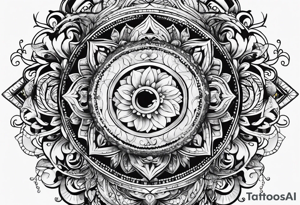 stomach tattoo idea
