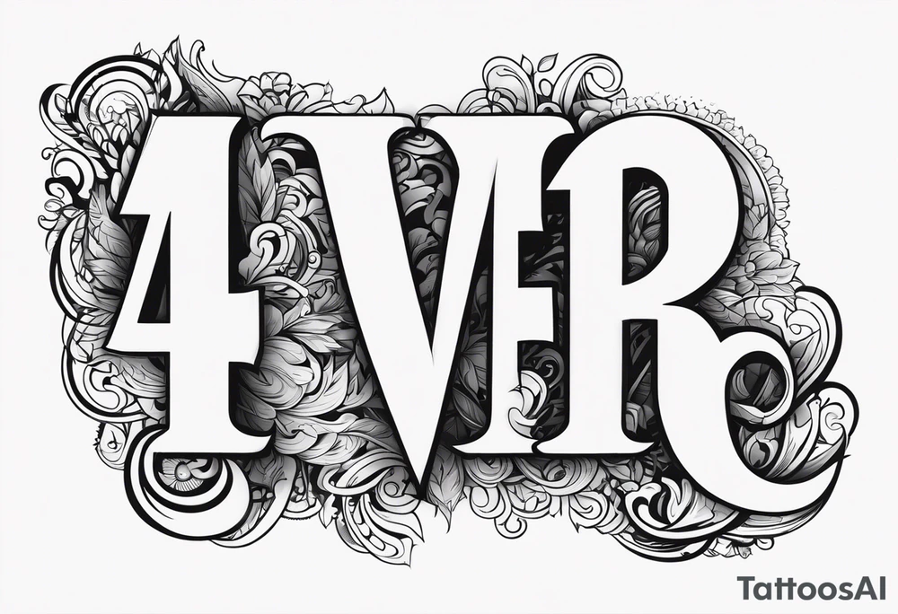 4ever tattoo idea