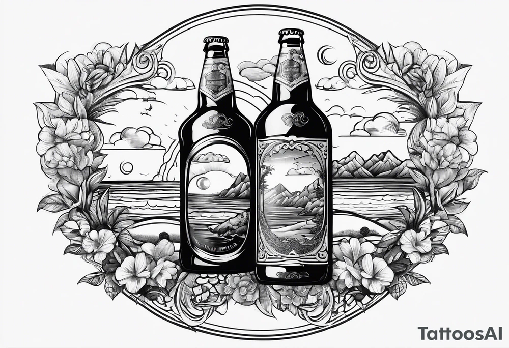 Heavenly Beach View
Beer in Hand tattoo idea
