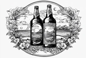 Heavenly Beach View
Beer in Hand tattoo idea