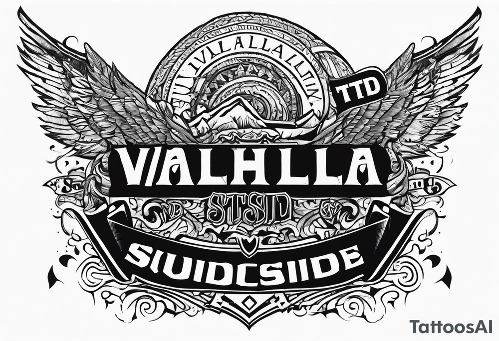 Valhalla  ptsd suicide Deppression tattoo idea