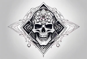 Digital ghost tattoo idea