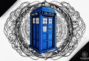 tardis in time vortex tattoo idea