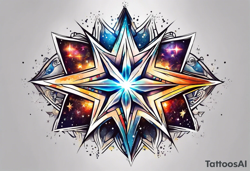 Supernova star tattoo idea