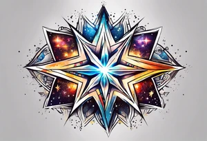 Supernova star tattoo idea