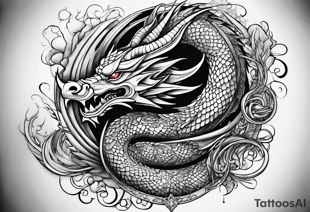 dragon tattoo idea