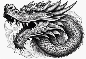 Dragon full arm tattoo idea