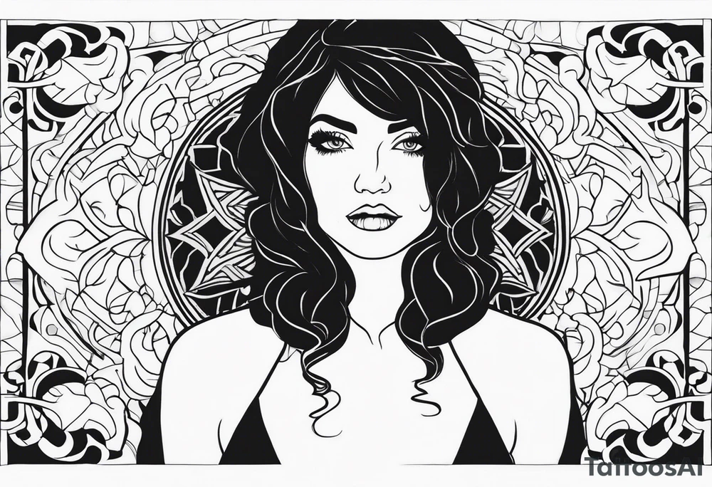 outline of a nasoni tattoo idea
