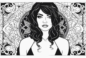 outline of a nasoni tattoo idea