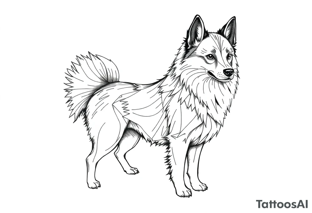 Spitz alemão tattoo idea