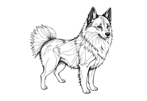 Spitz alemão tattoo idea
