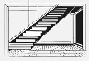 Staircase outline ONLY tattoo idea