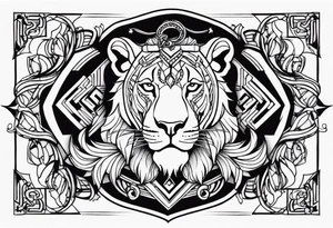 lion tamer tattoo idea