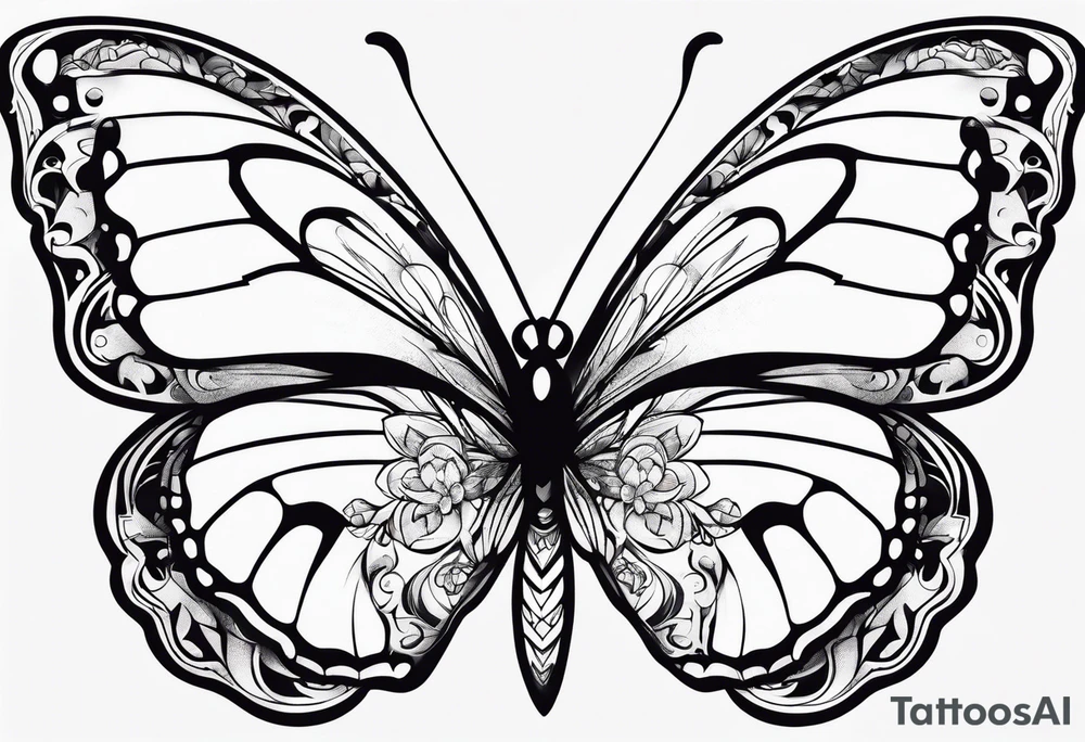 Butterfly tattoo idea