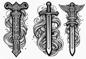 Valhalla chains dark cloud
 sword tattoo idea