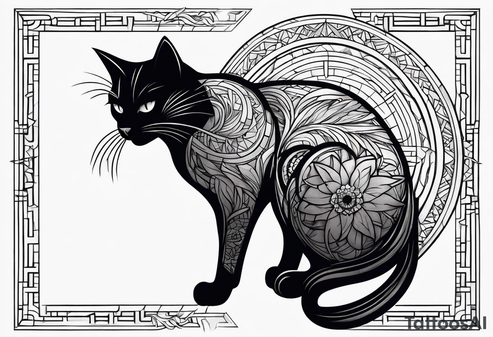 Black Cat tattoo idea