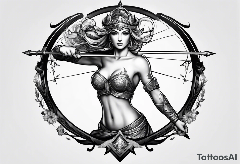 sagittarius, faith, strong tattoo idea