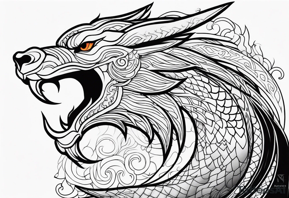 dragao gay tattoo idea