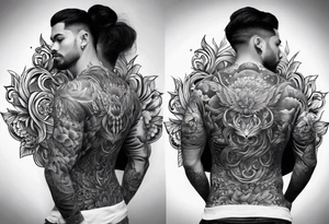 Full body back tattoo tattoo idea