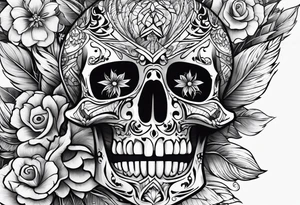 open scroll tattoo idea
