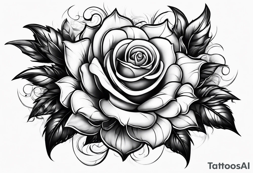 scary nemesis without flowers tattoo idea