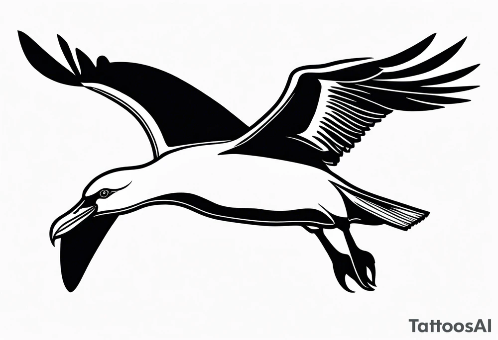 giant albatross tattoo idea