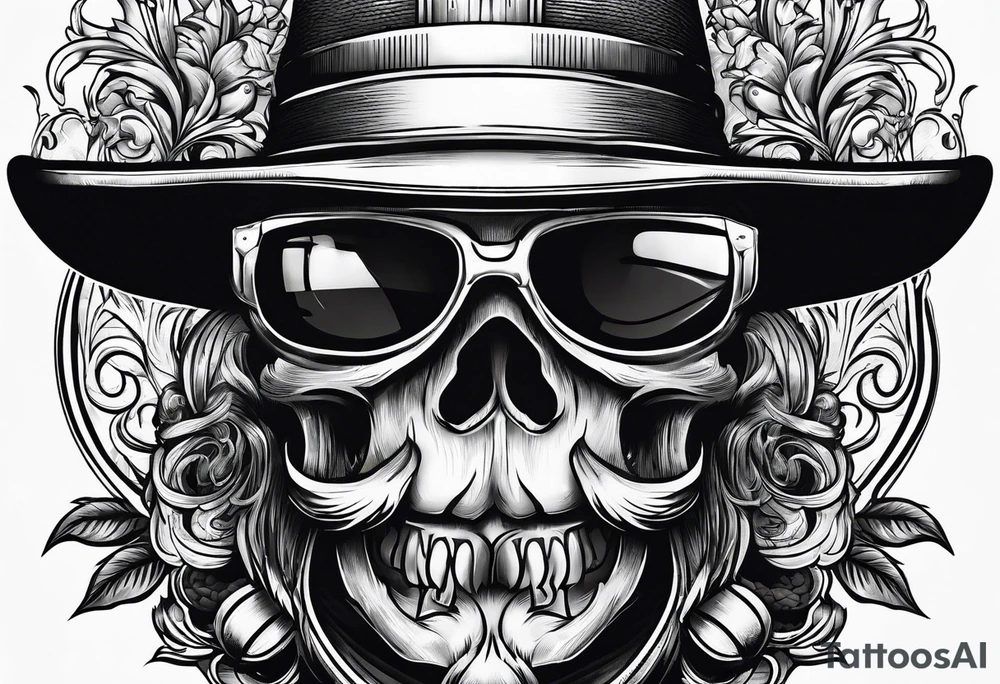 brewery bald man tattoo idea