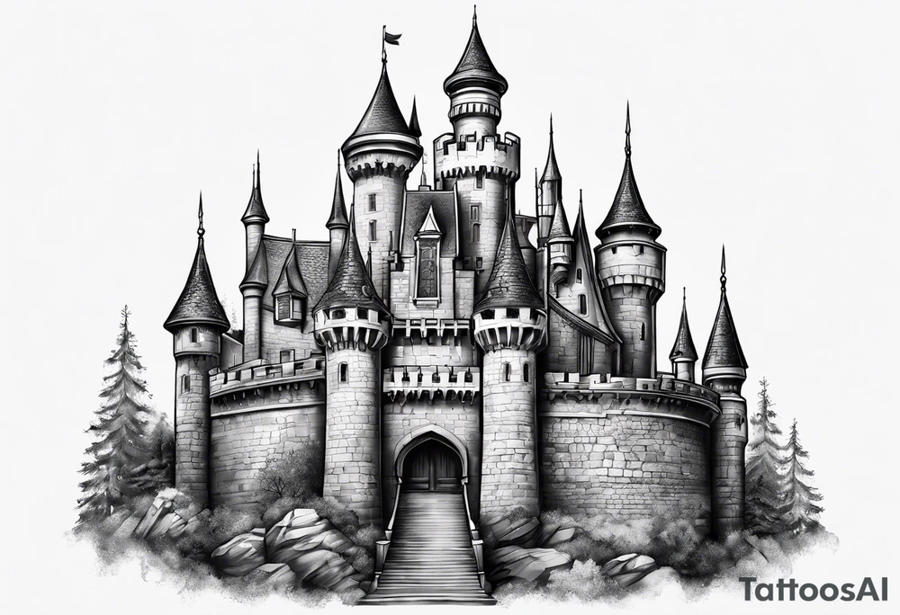 castle tattoo idea