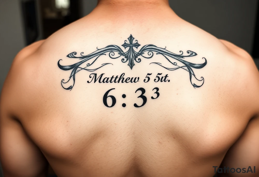 Matthew 6:33 tattoo idea