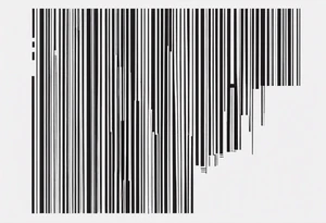 Happiness into a barcode tattoo idea