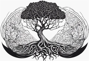 Roots grow and cells split, tendons stretch tattoo idea