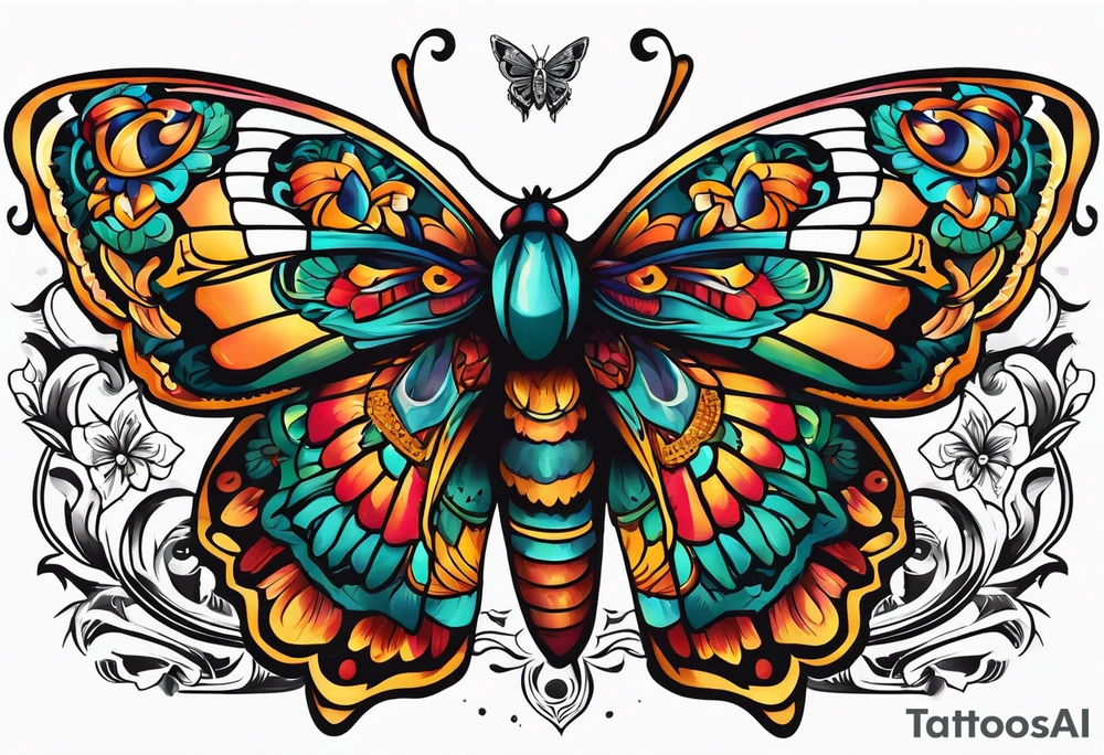 Moth Mexico tattoo idea