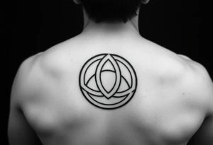 classic Celtic trinity knot with the circle. for placement on the inner arm tattoo idea