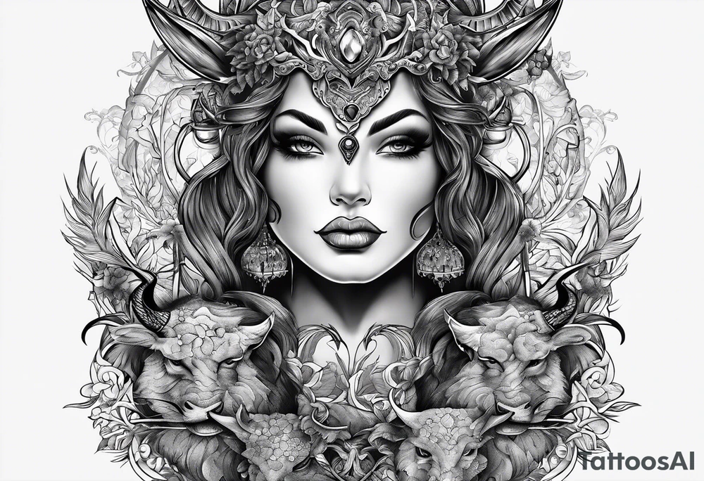 Write the Sentence: "Don't deal with the devil" tattoo idea