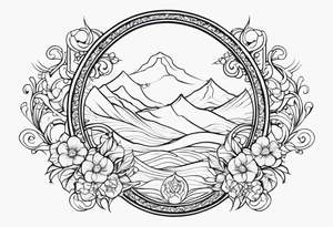 Elegant Scrollwork tattoo idea