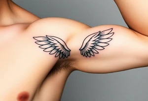 angel wings tattoo idea