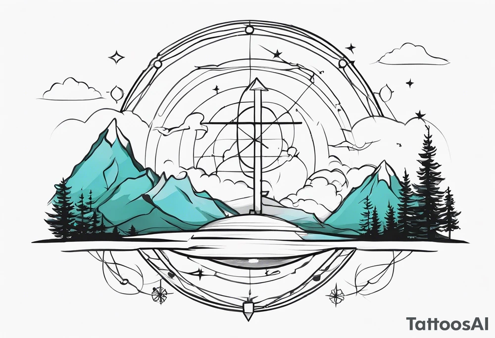 Coordinates tattoo idea