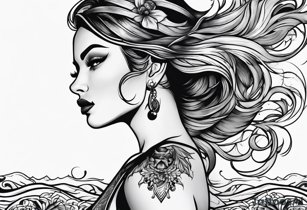 Swimmer tattoo idea